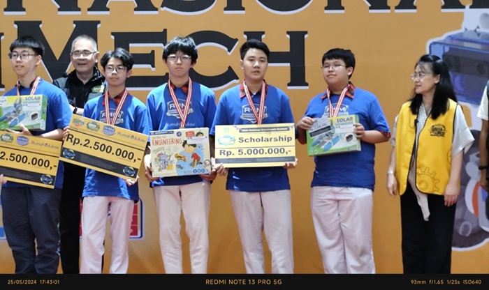 Tim Robotik SMA Tarakanita 2 Jakarta, Raih Gold Winner R4M Nasional